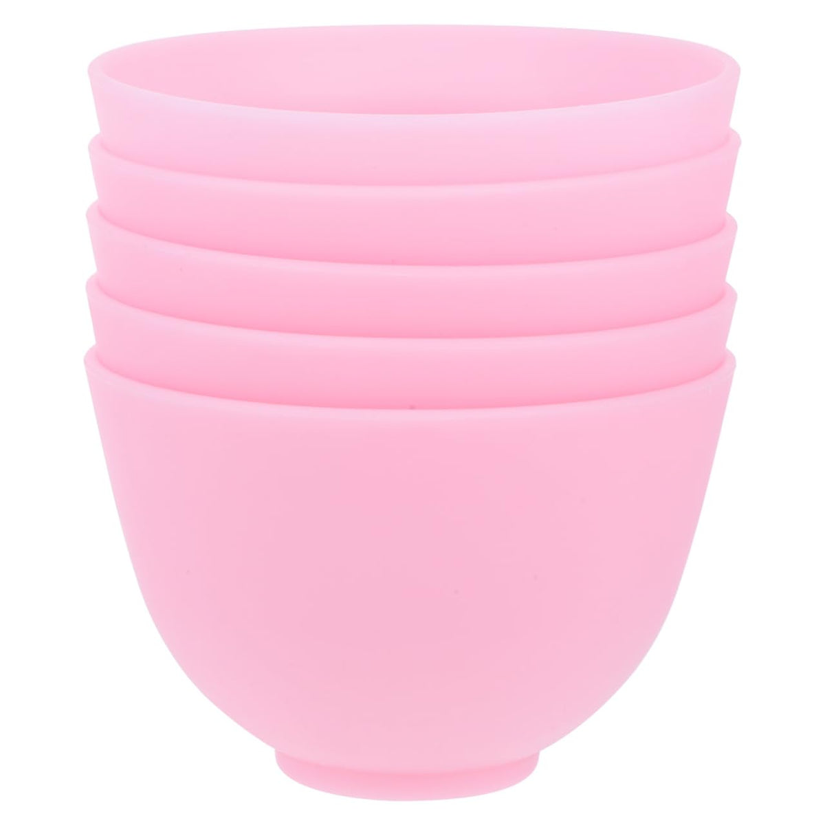 Mask Mixing Bowl Set Silicone Facial Mask Mixing Bowl 5 Pack 4.05 in Diy Skincare for Facial Making Lightweight Portable for Home Spa and Salon Use
