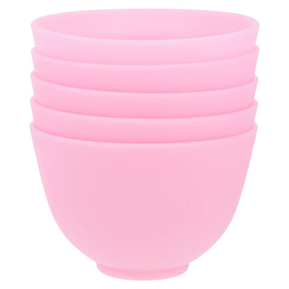Mask Mixing Bowl Set Silicone Facial Mask Mixing Bowl 5 Pack 4.05 in Diy Skincare for Facial Making Lightweight Portable for Home Spa and Salon Use