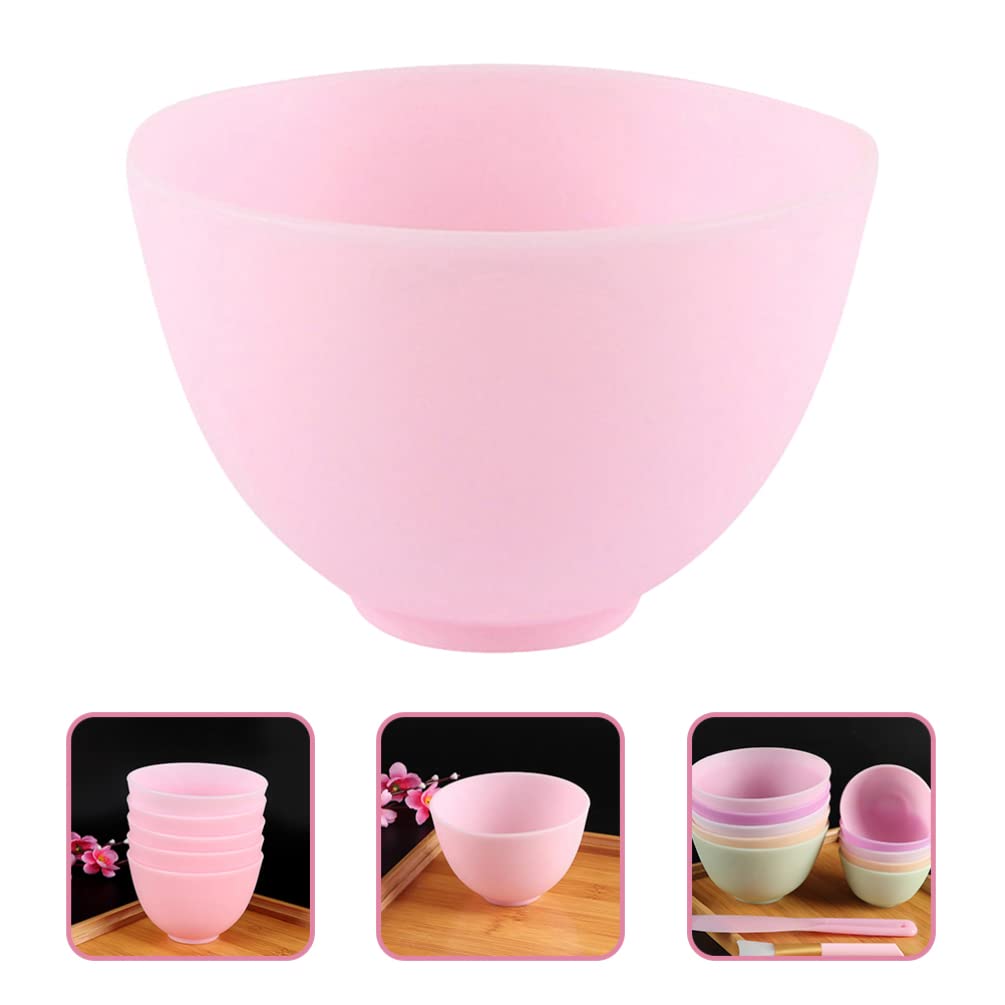 Mask Mixing Bowl Set Silicone Facial Mask Mixing Bowl 5 Pack 4.05 in Diy Skincare for Facial Making Lightweight Portable for Home Spa and Salon Use