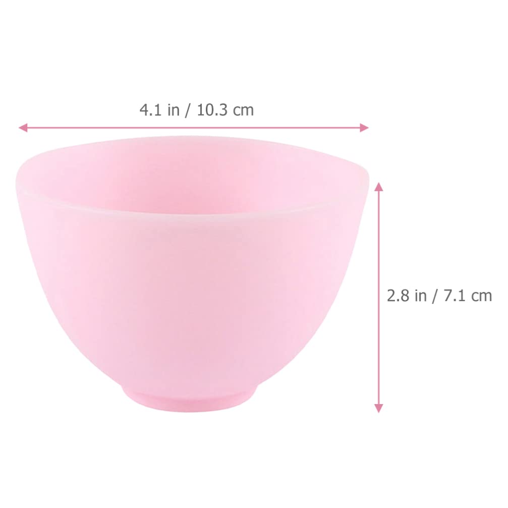 Mask Mixing Bowl Set Silicone Facial Mask Mixing Bowl 5 Pack 4.05 in Diy Skincare for Facial Making Lightweight Portable for Home Spa and Salon Use