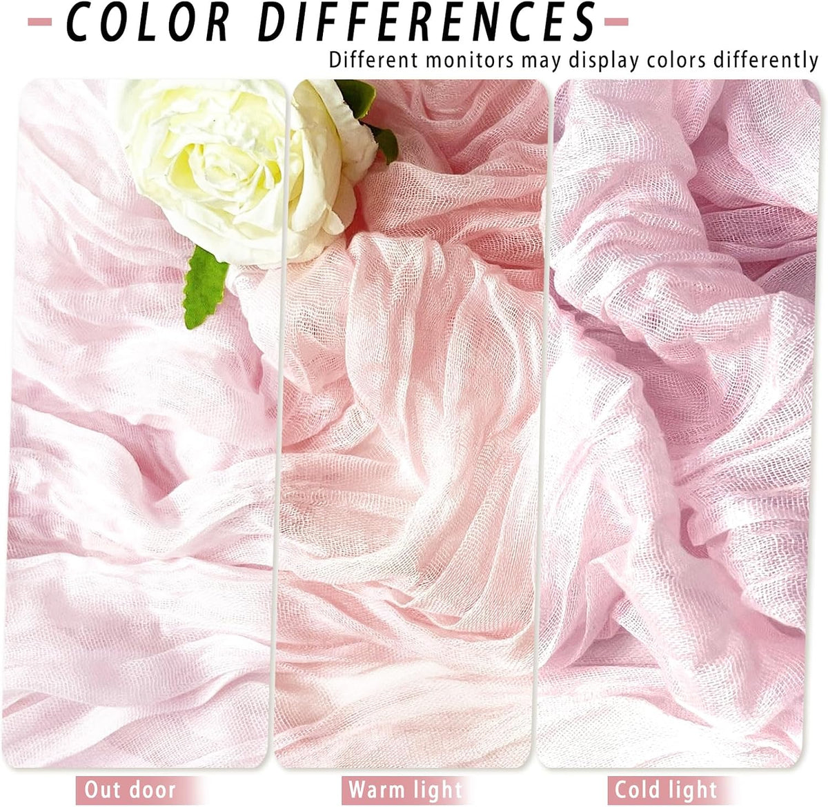 8 Pack Pink Cheesecloth Table Runner 17x108 inch Boho Gauze Cheese Cloth Table Runners for Wedding Party Baby Bridal Shower Home Decor