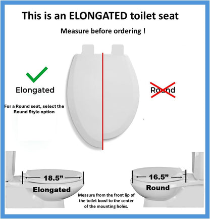 1Q1E5-20 Premium Molded Wood Toilet Seat with Vari-Adjust Release ‘N’ Clean Lok-Down Hinge and Quik-Lok Mounting Hardware, Elongated, Venetian Pink
