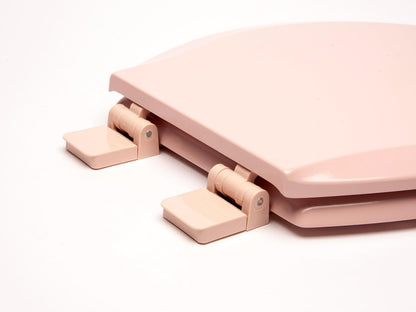 1Q1E5-20 Premium Molded Wood Toilet Seat with Vari-Adjust Release ‘N’ Clean Lok-Down Hinge and Quik-Lok Mounting Hardware, Elongated, Venetian Pink