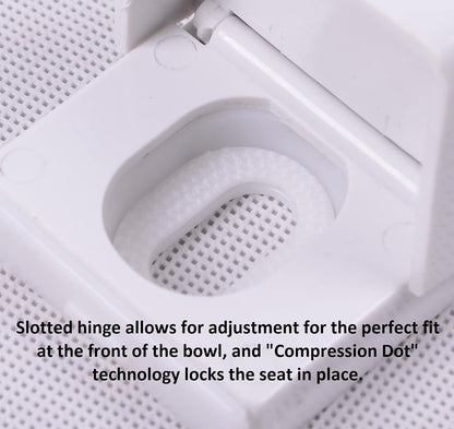 1Q1E5-20 Premium Molded Wood Toilet Seat with Vari-Adjust Release ‘N’ Clean Lok-Down Hinge and Quik-Lok Mounting Hardware, Elongated, Venetian Pink