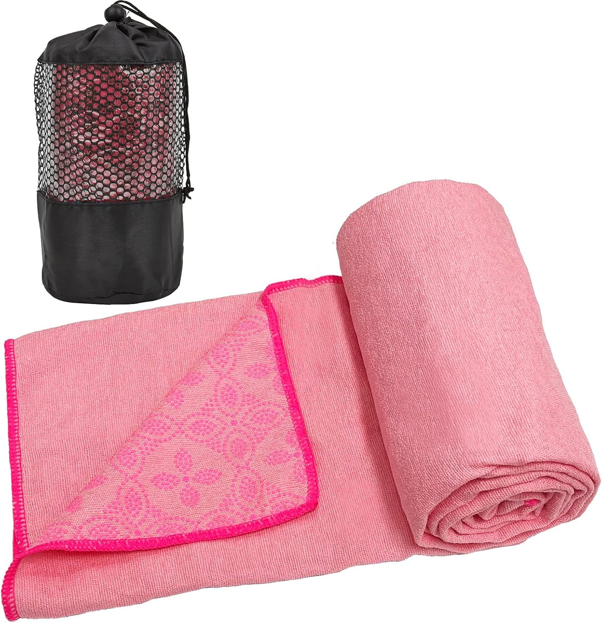 Yoga Towels, Non Slip Hot Yoga Mat Towel with Grip Dots,Super-Absorbent Soft Microfiber Yoga Blanket for Pilates, Fitness and Workout 72inch x 24inch