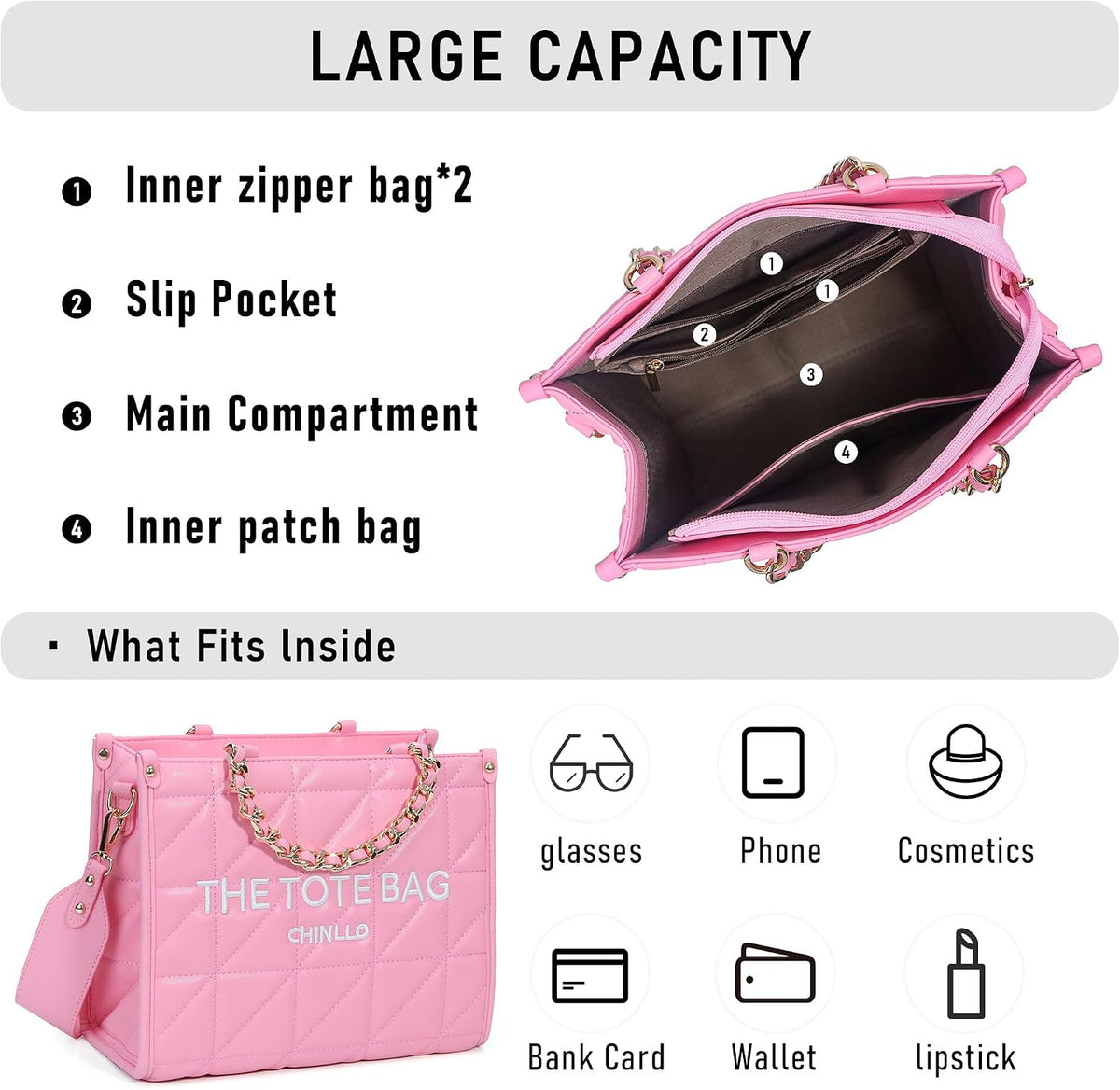 Tote Bag for Women Top Handle Satchel Purse and Handbags with Shoulder Strap