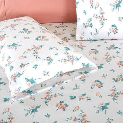 6-Piece Sheet Set Deep Pocket Floral, Queen, Celia Pink