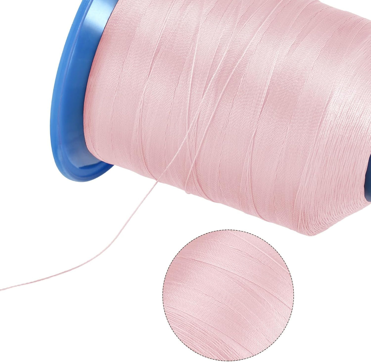 Polyester Sewing Thread 0.25mm (1500D/3) x 1968 Yards Light Pink