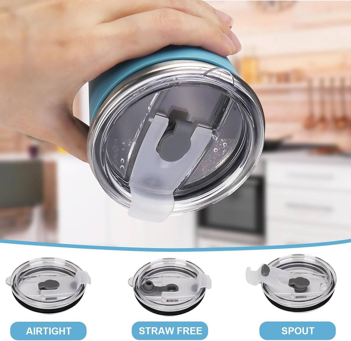 2 Pack Kids Cups with Straws and Lids Leak Proof, 12oz