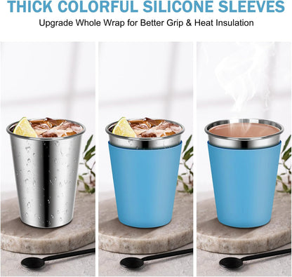 2 Pack Kids Cups with Straws and Lids Leak Proof, 12oz
