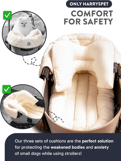Stroller Cushion for Pets, Bolster, BerryMore Edition, , Pet Pillows, Pet Strollers (Pink Raspberry, Mini(9-11"))