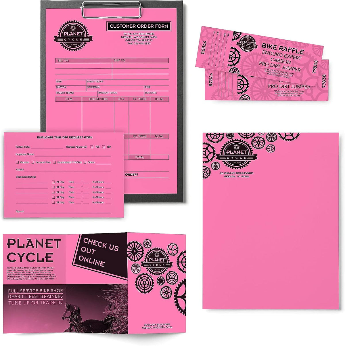 Neenah Paper 21031 Color Paper, 24lb, 8 1/2 x 11, Pulsar Pink, 500 Sheets