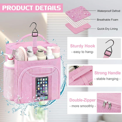 Mesh Shower Caddy Portable, Shower Tote Bag for Dorm Room Essentials