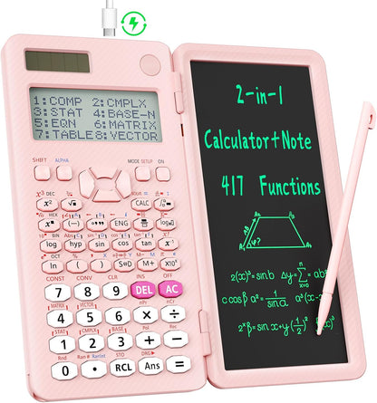 991ES MAX 417 Functions Scientific Calculators 4-Line Display with Notepad