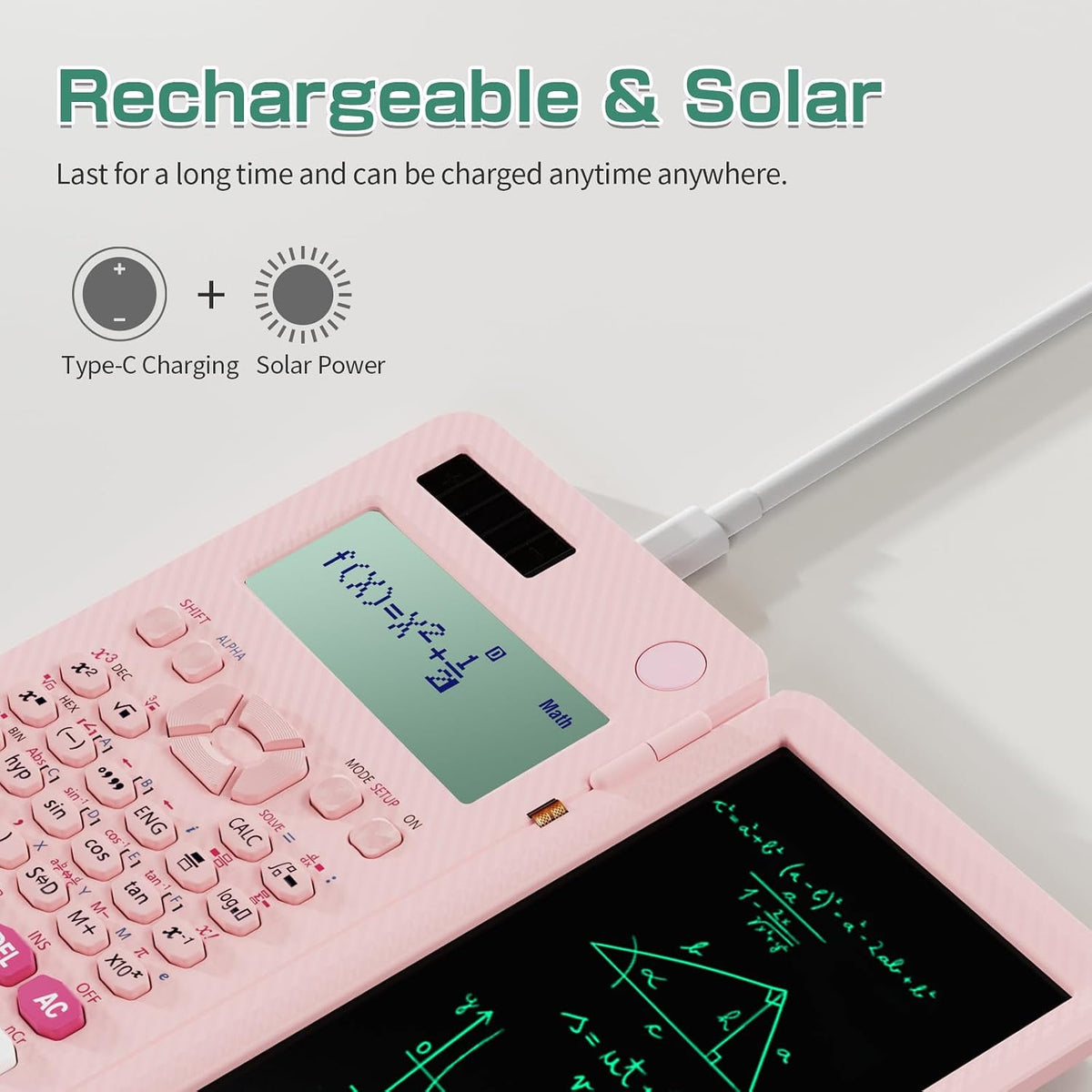 991ES MAX 417 Functions Scientific Calculators 4-Line Display with Notepad