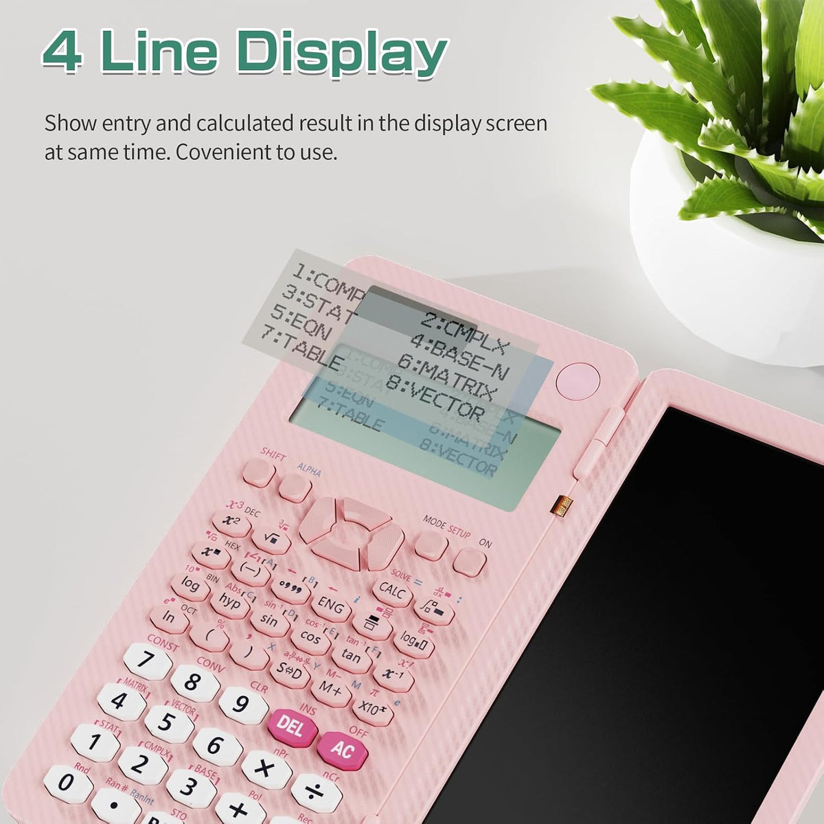 991ES MAX 417 Functions Scientific Calculators 4-Line Display with Notepad