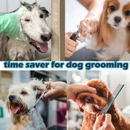 Dog Grooming Loop 2 Pack Dogs Grooming Table Arm Extension Straps Cute Unique Paw Pattern Double Snaps & 5 D-Ring Design Extender Strap for Pet Salon(Pattern-2)