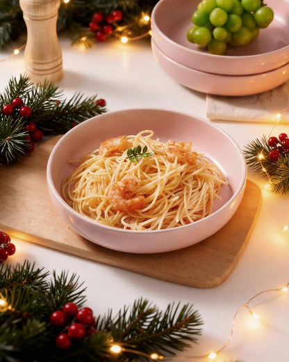 Milkyway 33 oz Pasta Bowls Set of 4, Light Pink