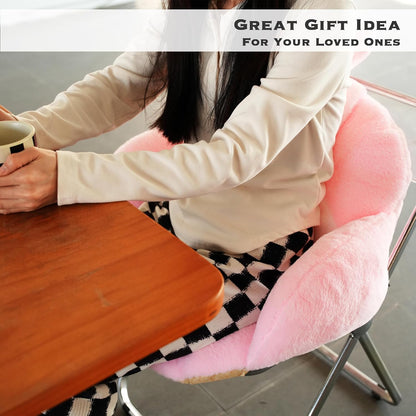 Juju Pink Kawaii Cushion - Kawaii Room Decor - Seat Cushions for Office Chairs - Office Chair Cushions - Car Seat Cushion - Gaming Room Decor - Gaming Desk Accessories Floor Pillow (Pink)