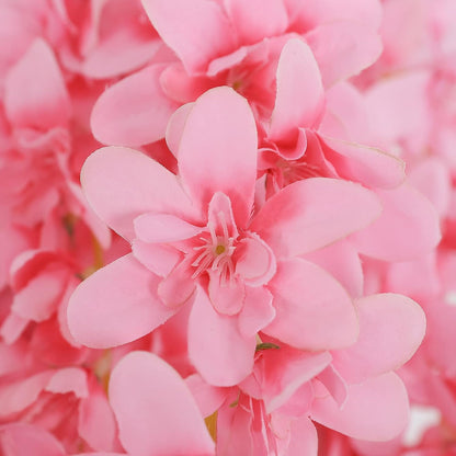 Silk Wisteria Flower Artificial 2.13 Feet Hanging Wisteria Vine Fake Flower Bush String Home Party Wedding Decoration,Pack of 4 (Pink)