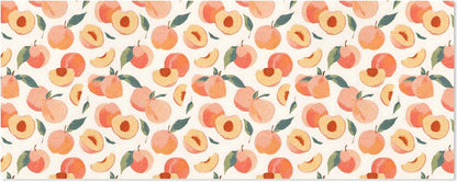 Pink Peaches Pattern Design Birthday Wrapping Paper Roll, Mini Roll Gift Wrap Perfect for Weddings, Brides, Holidays, Baby Showers - 58 x 22.8 inches