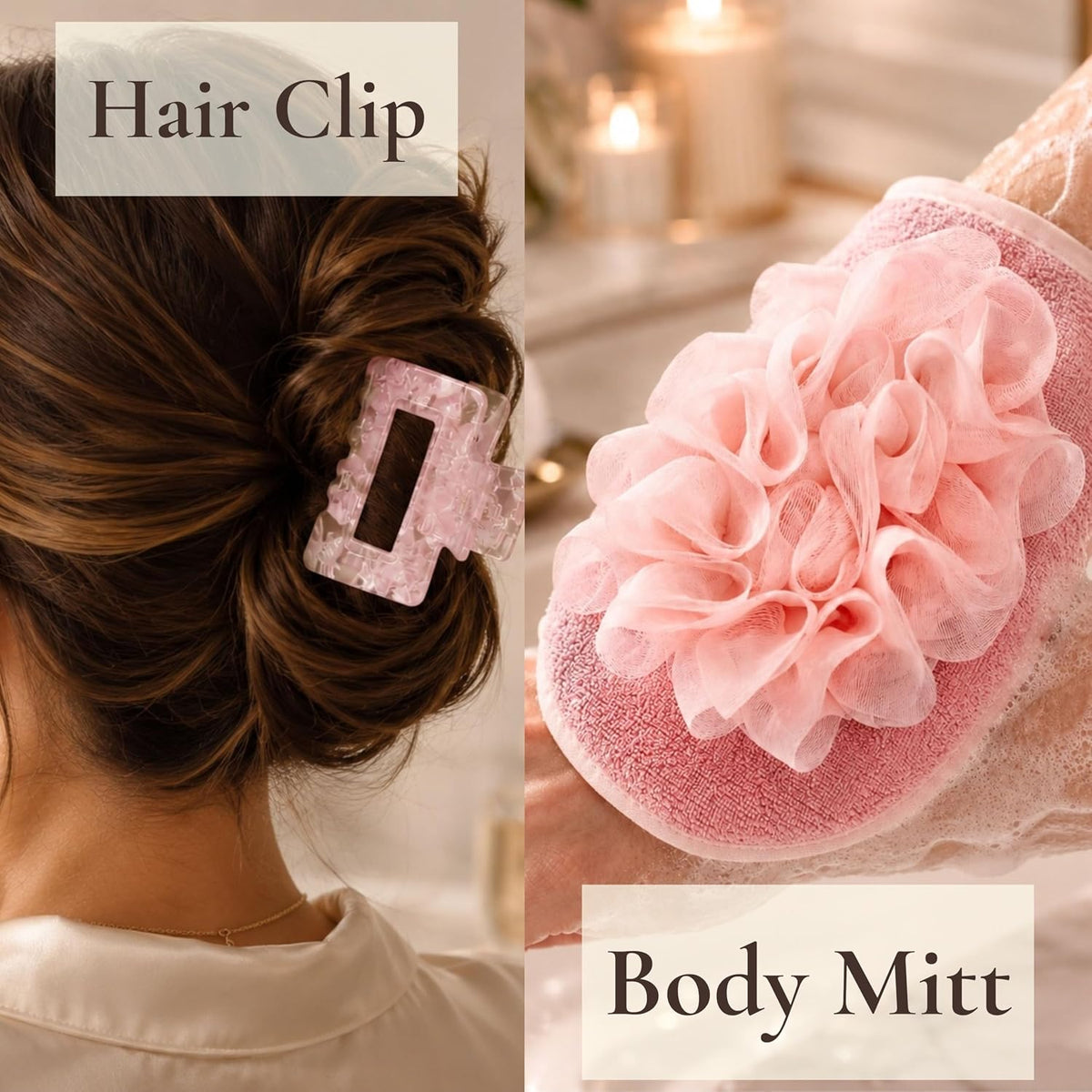 Spa Gift Basket for Women - Birthday Gifts for Women, Mom, Teen Girl - 11pc Self Care Gift Set - Pink Spa Kit with Gua Sha, Sleep Mask - Relaxing Get Well Soon, Thinking of You for Her