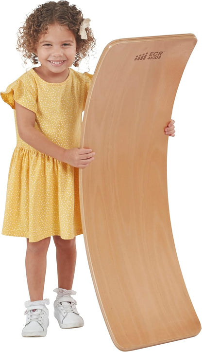 Balance Board, Montessori Toy, Bright Pink