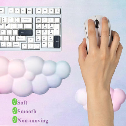 Gaming Desk Mat with Keyboard Wrist Rest Set, 4 in 1 Mouse Pad Set