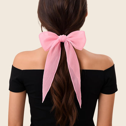50s Chiffon Scarf Sheer Square Neck Head Scarf for Women