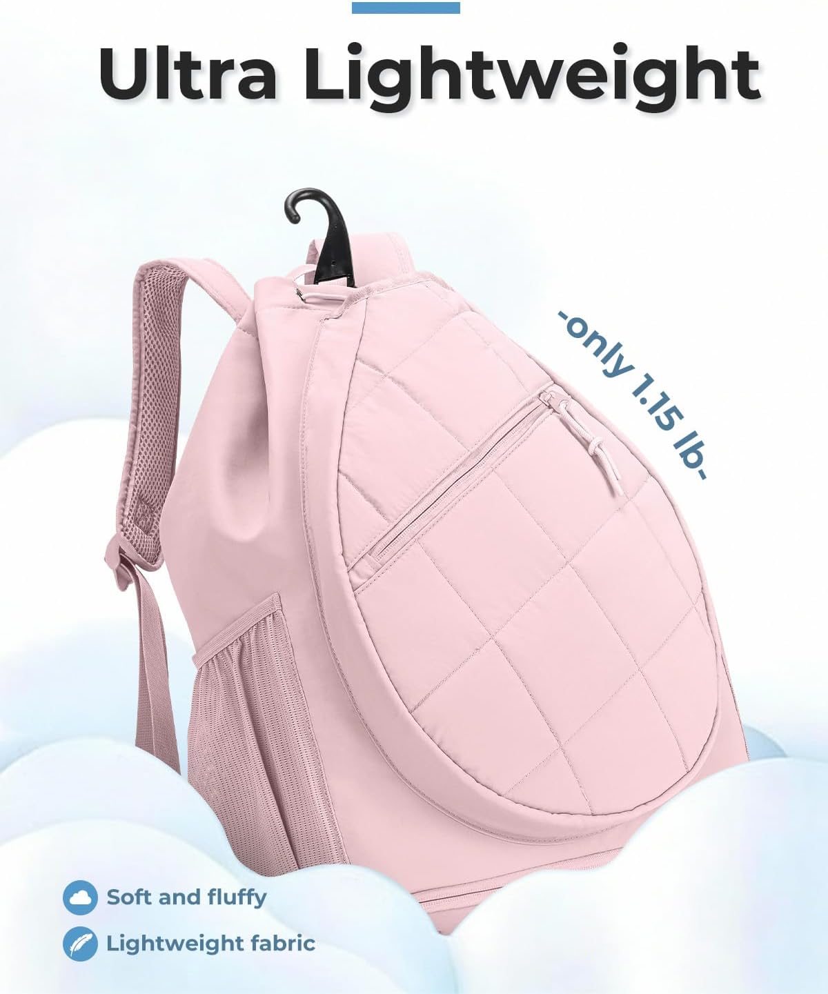 Drawstring Tennis Backpack with Shoe Compartment & Wet Pocket