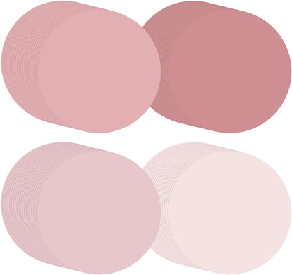 100 Pcs Pink Paper Placemats, Pink Table Placemats Disposable