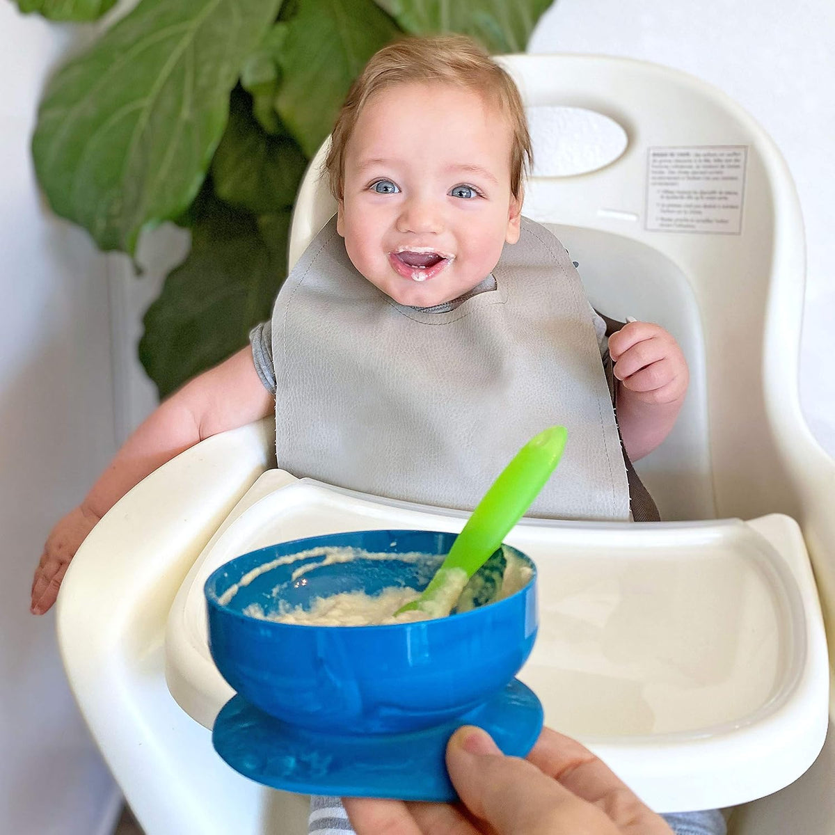 Silicone Baby Spoons | 4 Months +, First Stage Baby Led Weaning and Self Feeding | Soft Spoon with Firm Handle | Designed in USA, BPA Free, Premium grade Platinum Silicone | 2 CT
