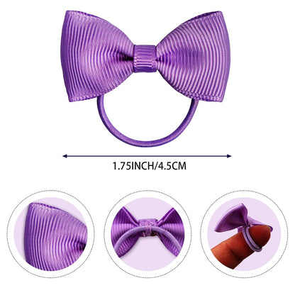 20Pcs Baby Girl Toddlers Hair Bows, Mini Elastic Hair Ties Accessories Bow Ponytail Holder Rubber Hair Bands for Girls Kids Teens (Pink, One Size)