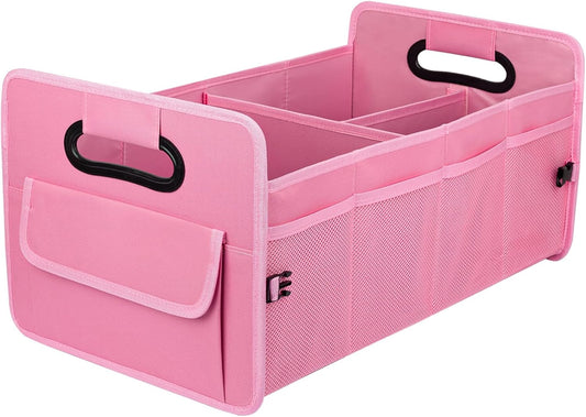 Car Trunk Organizer, Collapsible Car Organizers and Storage Pink