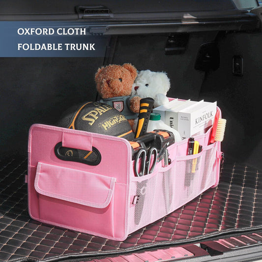 Car Trunk Organizer, Collapsible Car Organizers and Storage Pink