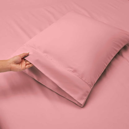 Extra Deep Pocket Queen Sheet Set, Pink Clay