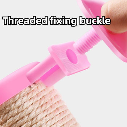 Rabbit Scratching Posts Cage - Rabbit Scratching Pole Designed for Cage Bunny Scratcher Sisal (Pink)