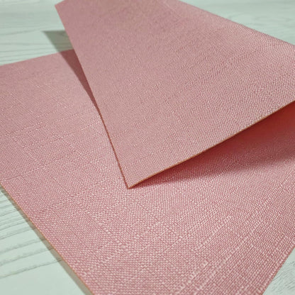 Placemats Set of 4 for Dining Table, Placemats with Embroidery, Table Mats for Dining Table 12"x18"（Pink