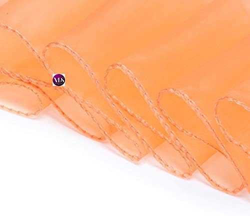 Pack of 175 Organza Chair Sashes for Weddings & Events Décor | Sheer Shiny Dining Chair Bows for Banquet, Party, Reception | Reusable Decorative Sash for Folding & Chiavari Chairs - Peach