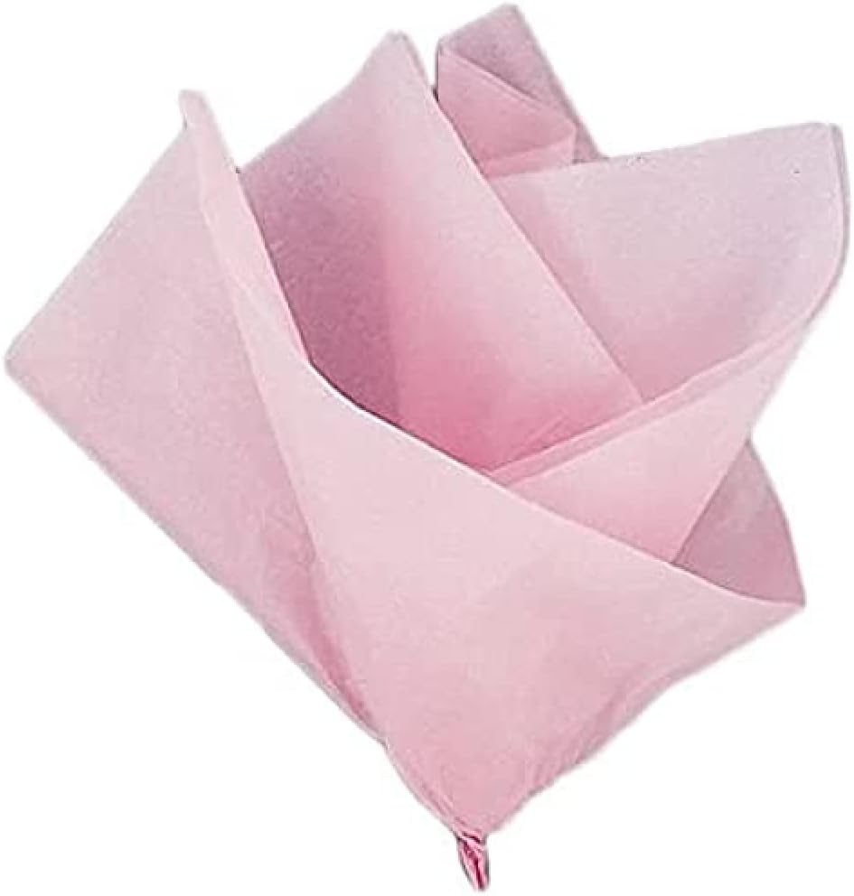 Solid Pink Tissue Sheets - 20" x 26", 10 Count | Perfect Colorful Gift Wrapping & Craft Supplies
