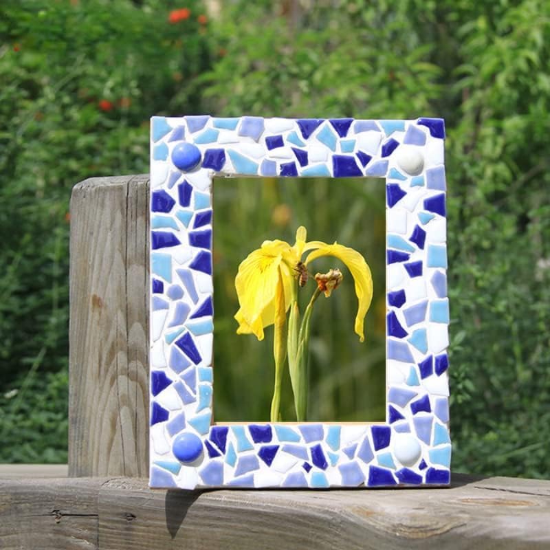 1.1LB Irregular Ceramics Mosaic Tiles, Mosaic Pieces Stones for DIY Mosaic Making Craft Hobby Arts Home Wall Decoration (Pink)