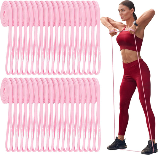 Seenelling 36 Pcs Resistance Bands Bulk Elastic Workout Bands for Home Gym Strength Training Yoga and Physical Exercise Loop for Men and Women