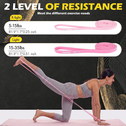 Seenelling 36 Pcs Resistance Bands Bulk Elastic Workout Bands for Home Gym Strength Training Yoga and Physical Exercise Loop for Men and Women