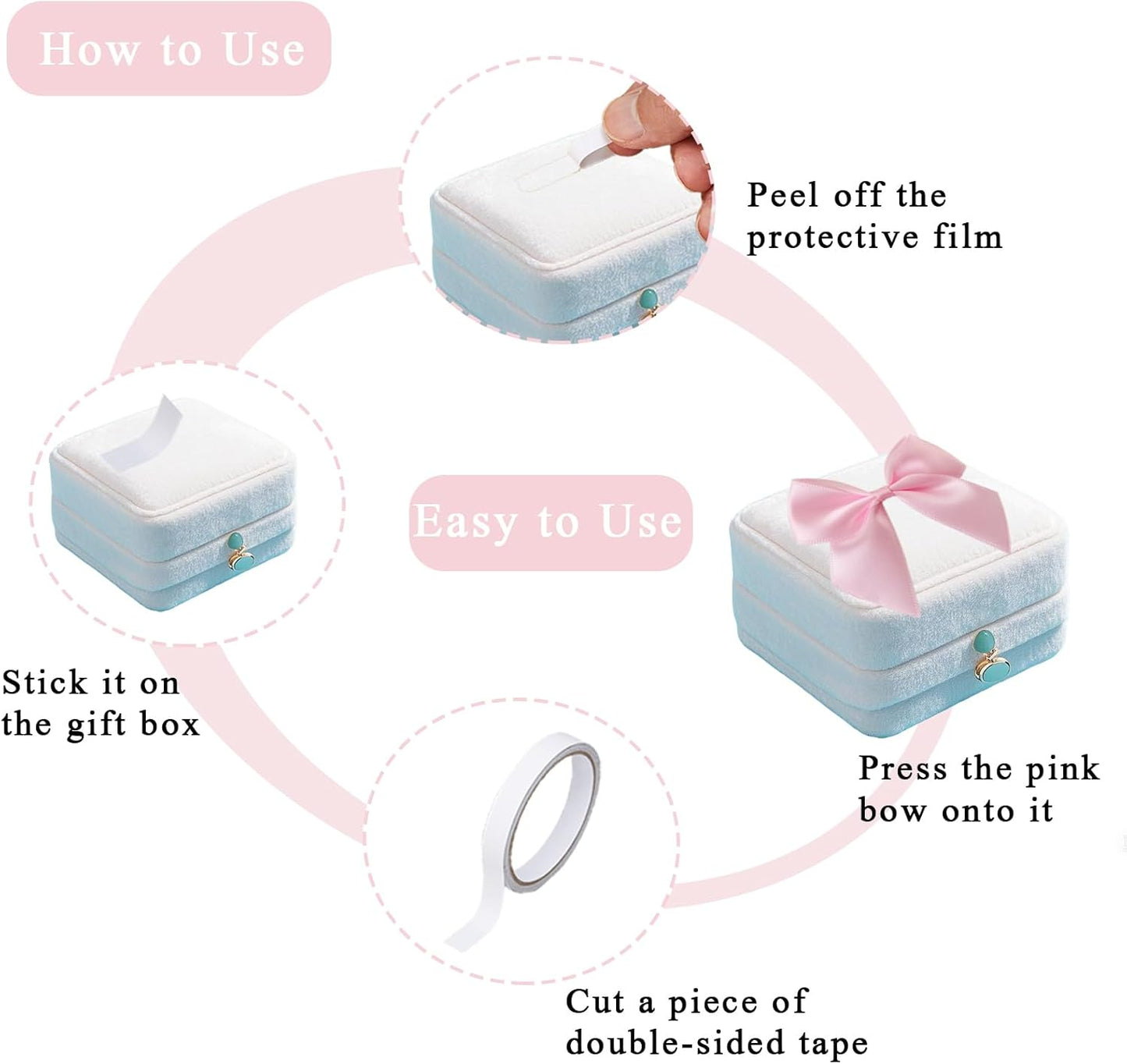 50PCS Mini Pink Bows for Gift Wrapping, 2.5 Inch Pink Satin Ribbon Bows Light Pink Twist Tie Bows with Double - Sided Tape for Treat Bags Pretied Bows for Baby Shower Wedding Decorations