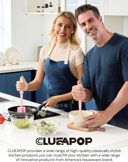 Upgrade Meat Chopper, Heat Resistant Meat Masher for Hamburger Meat, Ground Beef Smasher, Nylon Hamburger Chopper Utensil, Non Stick Mix and Chop, Potato Masher Tool
