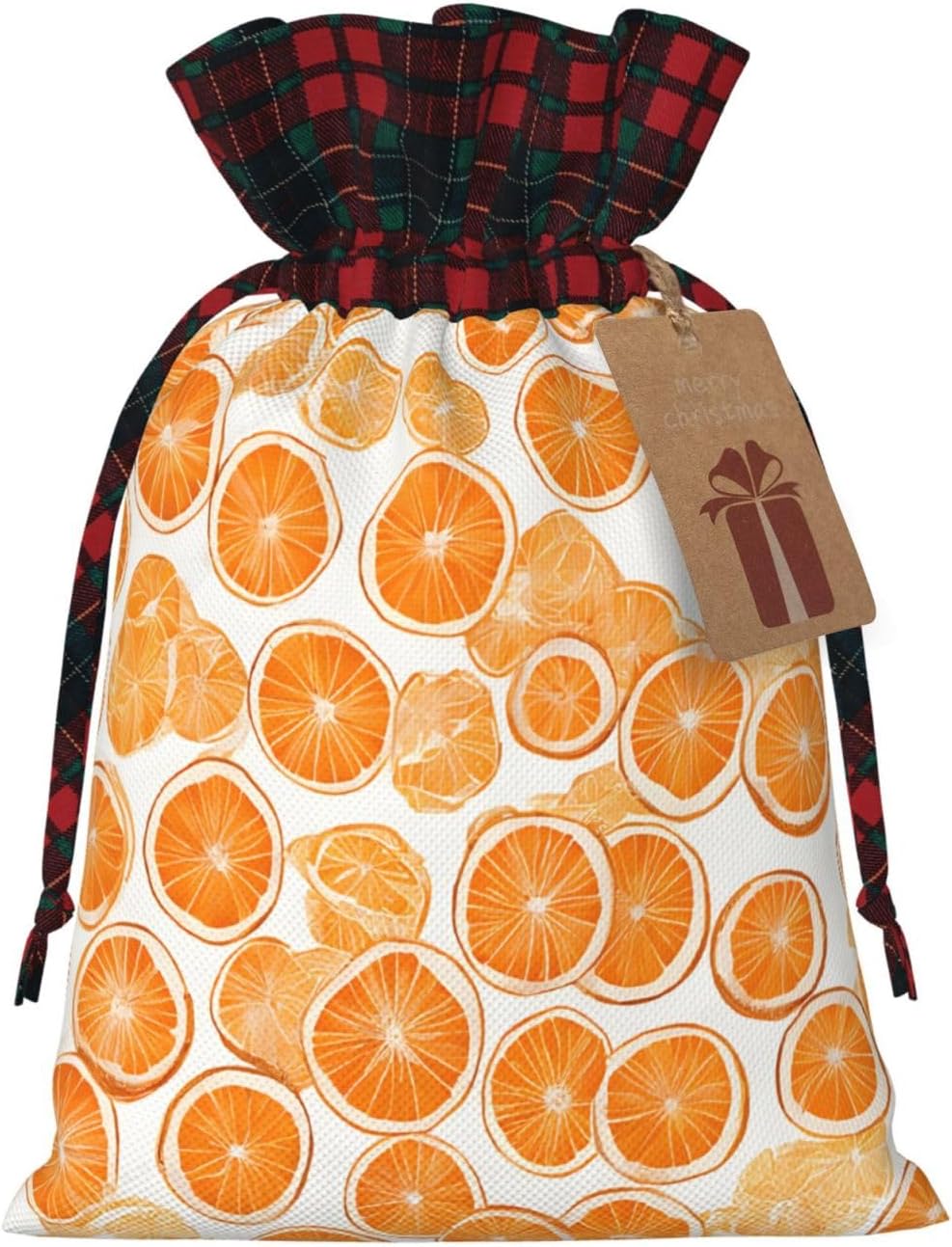 Drawstring Gift Bags (Peach) Print Present Wrap Bags 4.7 x 6.9 inches Reusable Pouches Cloth Storage Bag for Christmas Wedding Birthday Parties Anniversary Supplies