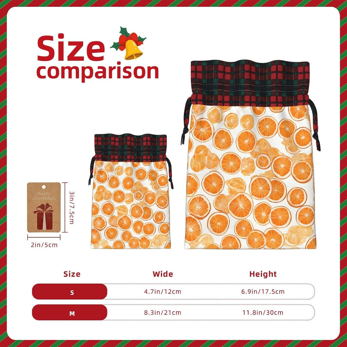 Drawstring Gift Bags (Peach) Print Present Wrap Bags 4.7 x 6.9 inches Reusable Pouches Cloth Storage Bag for Christmas Wedding Birthday Parties Anniversary Supplies