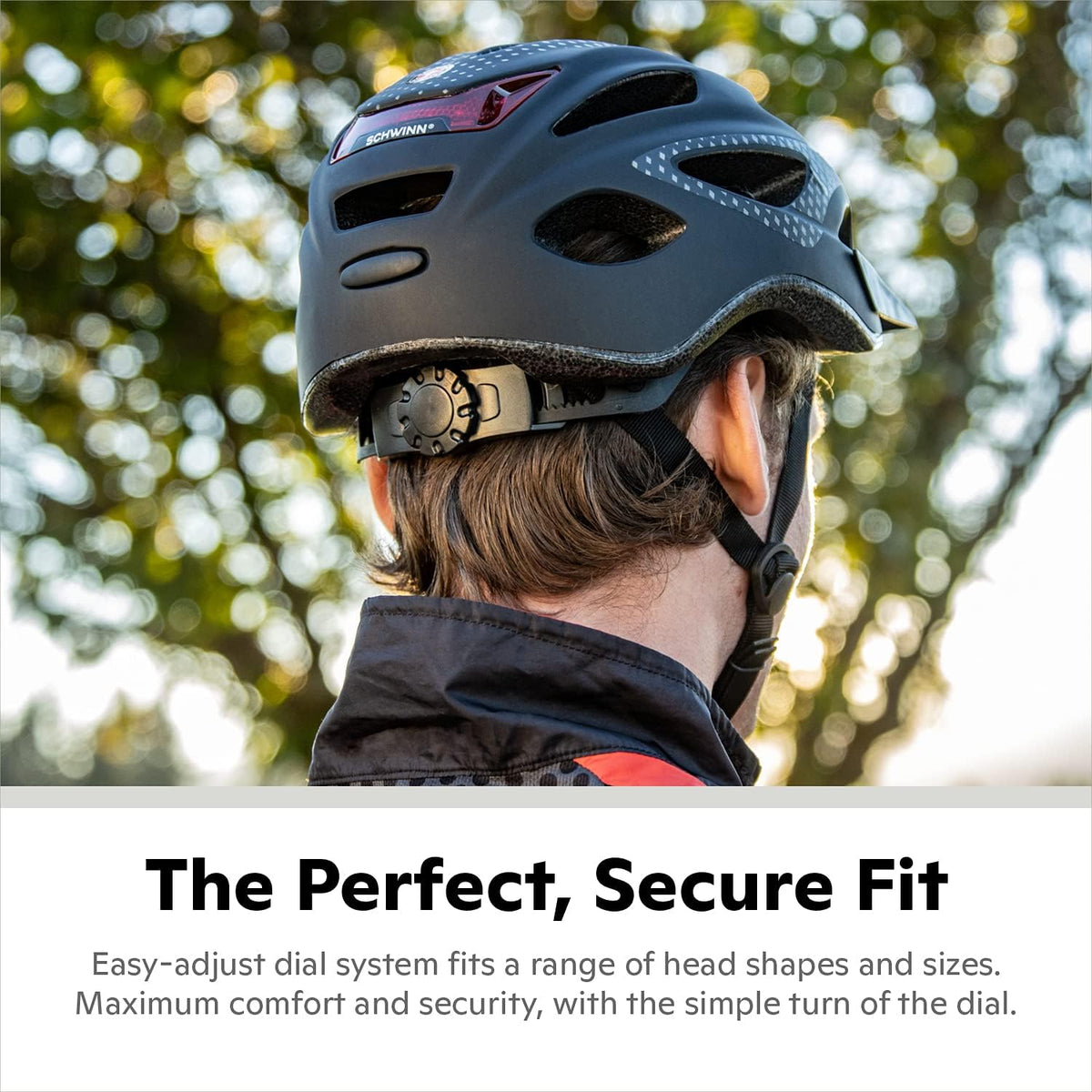 Beam Lighted Helmet, Size 58 - 62 cm for Riders Ages 14+, Rear LED Light, Reflective Strips, Adjustable Dial and Straps, 17 Air Vents, Removable Visor, Bike Helmet