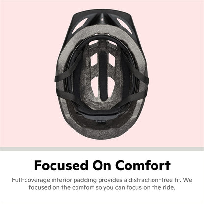 Beam Lighted Helmet, Size 58 - 62 cm for Riders Ages 14+, Rear LED Light, Reflective Strips, Adjustable Dial and Straps, 17 Air Vents, Removable Visor, Bike Helmet