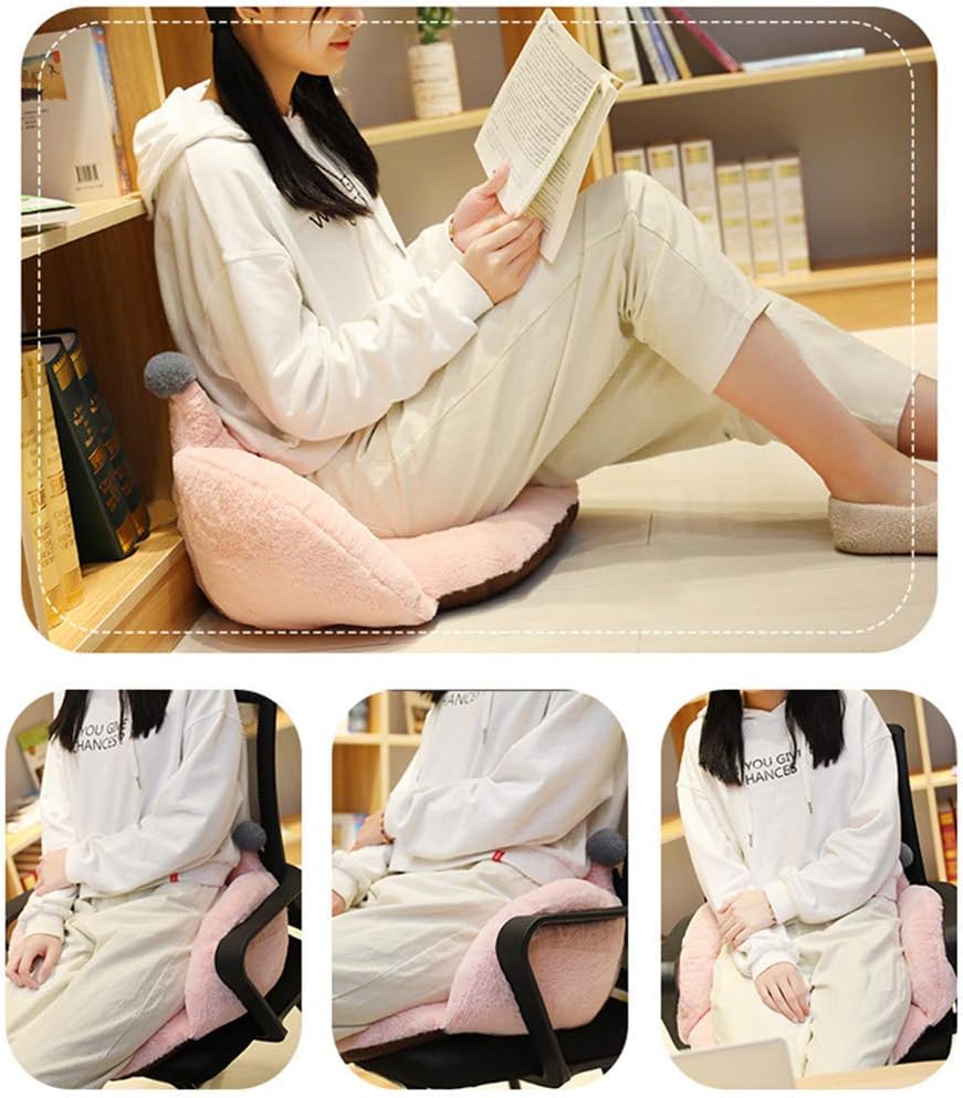 Crown Office Soft Cushion Plush Comfort Seat Pad Cozy Warm Seat Pillow Armchair Seat Support Relieves Back Coccyx Sciatica and Tailbone Pain Relief Chair Cushions for Home Office Sofa Car Wheelchair